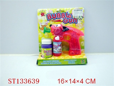 B/O BUBBLE GUN WITH LIGHT - ST133639