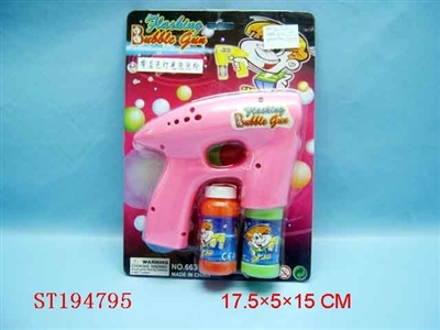 BUBBLE GUN W/LIGHT - ST194795
