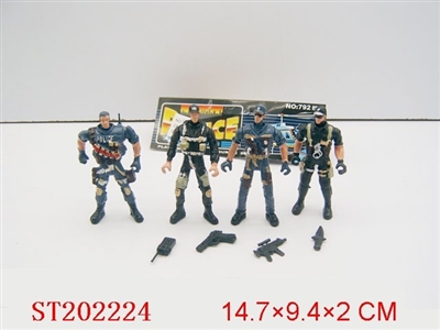 POLICEMAN SET(4 STYLES ASSORTED) - ST202224