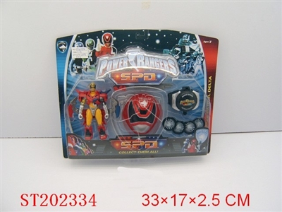 CARTOON  FIGURE WITH FLYING SAUCER GUN、MASK - ST202334