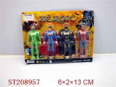 HERO CHARACTER WITH LIGHT(4PCS STYLES NATURAL COLOR) - ST208957
