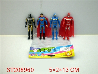 HERO CHARACTER WITH LIGHT (4PCS 4STYLES NATURAL COLOR) - ST208960