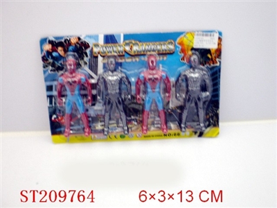 SPIDERMAN WITH LIGHT(4PCS 2 COLORS ) - ST209764
