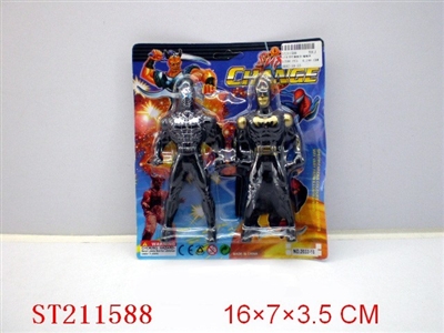 SPIDERMAN AND BATMAN WITH LIGHT (2PCS) - ST211588