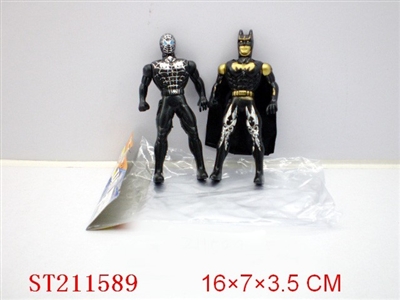SPIDERMAN AND BATMAN WITH LIGHT (2PCS) - ST211589