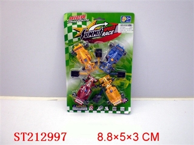 SPRING F1 CAR(4PCS/2 STYLES ASSORTED) - ST212997