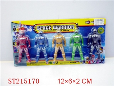 NUMBER WARRIOR WITH LIGHT (5PCS) - ST215170