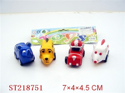 PULL-BACK CAR(4 STYLES 4 COLORS ASSORTED) - ST218751