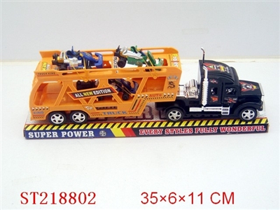 惯性能拖车+挺力卡丁车3只/三色混装 - ST218802