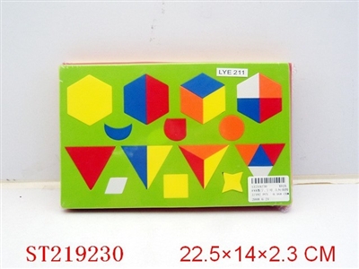 EVA数字,字母,几何拼图/4片装 - ST219230
