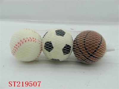 3PCS BOUNCE BALL (3 STYLES ASST0 - ST219507