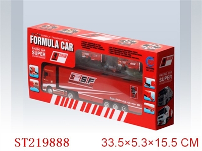 货柜车加2只1:63方程车 - ST219888