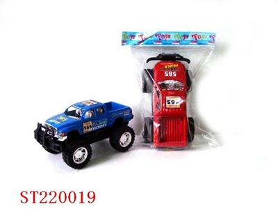 越野镀座皮卡车(红、蓝混装) - ST220019