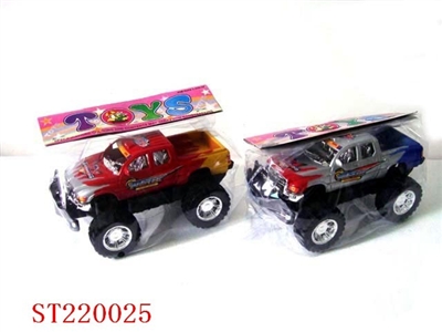 越野镀座火纹皮卡车(红、银混装) - ST220025