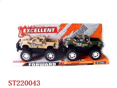 惯性越野迷彩屏封皮卡车（2只装）/二色混装 - ST220043