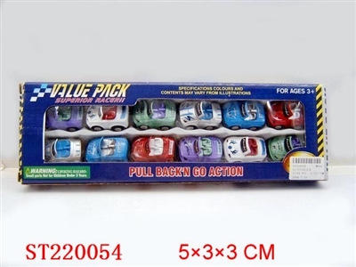 PULL-BACK CAR(12PCS) - ST220054