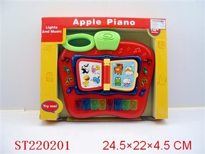 APPLE PIANO WITH LIGTH AND MUSIC (USE 2 