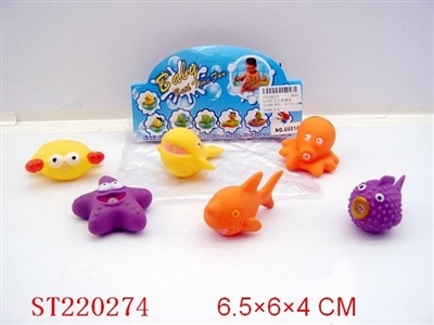 PORCELAIN ENAMEL BABY HAPPY WASH (6PCS) - ST220274