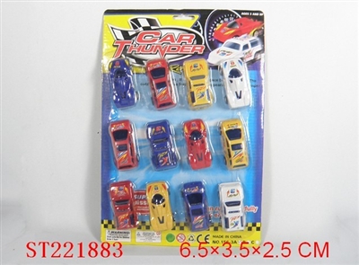 PULL-BACK CAR(12PCS 4 COLORS ASSORTED) - ST221883