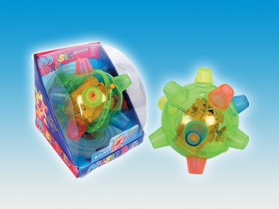 FLASHING MUSICAL JUMPING BALL - ST222114