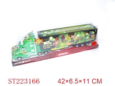 ben10惯性货柜车带灯光（包电） 6灯 - ST223166