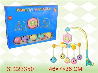 BABY ROTATING HANGING BELL FRAME WITH MUSIC - ST223350