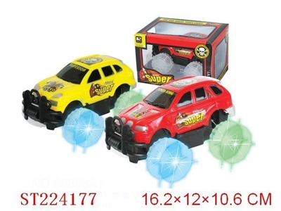 惯性车(车轮带灯.包电)/二款混装(红.蓝.黄)宝马.保时捷 - ST224177