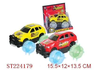 惯性车(车轮带灯.包电)/二款混装(红.蓝.黄)宝马.保时捷 - ST224179