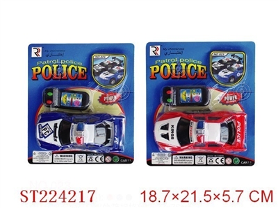 WIRE-CONTROL POLICE CAR (2 STYLES 3 COLORS) - ST224217