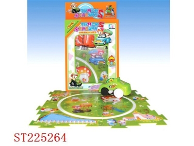 PUZZLE WITH RAIL WIND UP CAR - ST225264