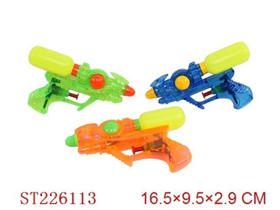 TRANSPARENT WATER GUN(BLUE ORANGE GREEN) - ST226113