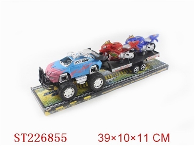 惯性车带2只摩托车(三款三色混装) - ST226855