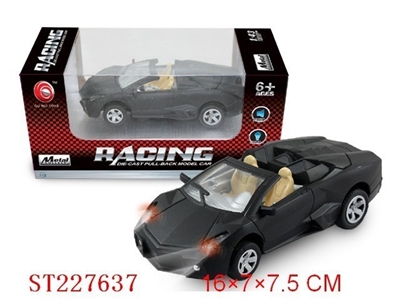 DIE-CAST PULL-BACK CAR WITH LIGHT AND SOUND - ST227637