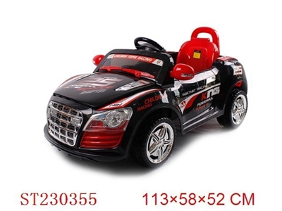 R/C BABY RIDE ON CAR WITH LIGHT & MUSIC (RED/BLACK) - ST230355