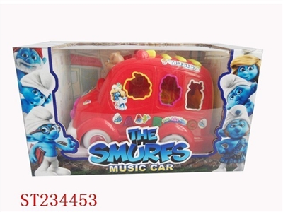 B/O SMURFS CAR WITH LIGHT & MUSIC - ST234453