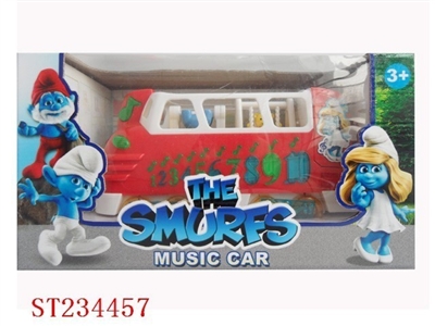 B/O SMURFS CAR WITH LIGHT & MUSIC - ST234457