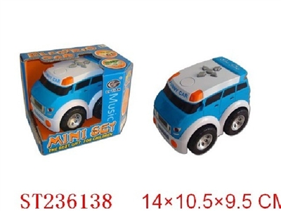 B/O CARTOON CAR WITH LIGHT & MUSIC - ST236138