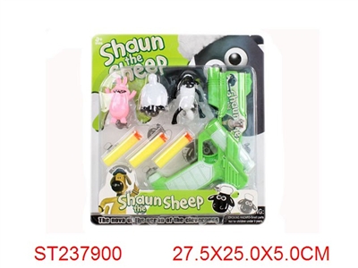 SHAUN THE SHEEP SOFT GUN WITH DOLLS - ST237900