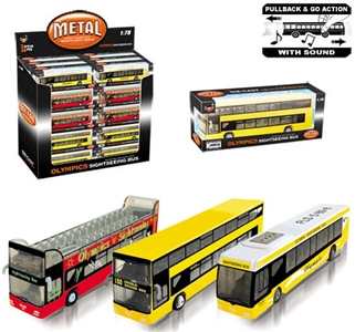 1:78 PULL BACK BUS WITH IC - ST238262