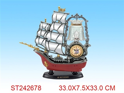 帆船台灯钟 - ST242678