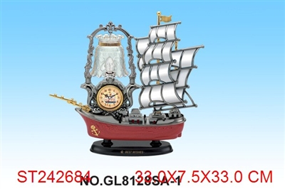 帆船台灯钟 - ST242684