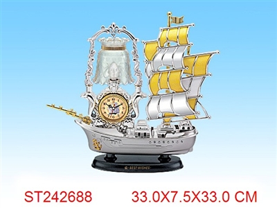 帆船台灯钟 - ST242688
