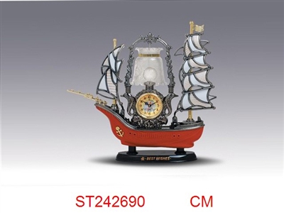 帆船台灯钟 - ST242690