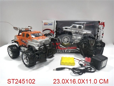 1：18四通灯光遥控越野车（包电） - ST245102