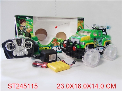 1：18BEN10四通灯光遥控越野车（包电） - ST245115