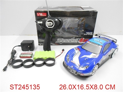 1：18四通漂移高速遥控车（包电） - ST245135