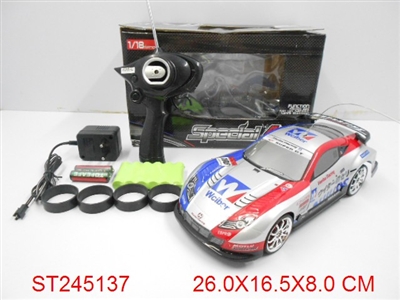 1：18四通漂移高速遥控车（包电） - ST245137
