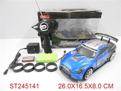 1：18四通漂移高速遥控车（包电） - ST245141