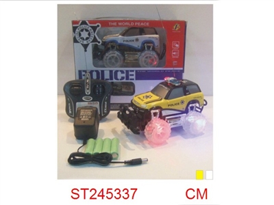 1:24四通越野警车系列明轮带闪灯、带警声、包电 - ST245337