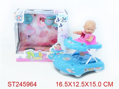 B/O BABY CARRIAGE WITH BABY - ST245964